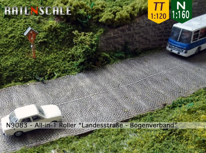 All-in-1 Roller "Landesstraße-Bogenverband" (N-T) 3d printed 