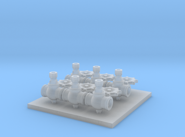 3 Inch Valves F Scale 3d printed 