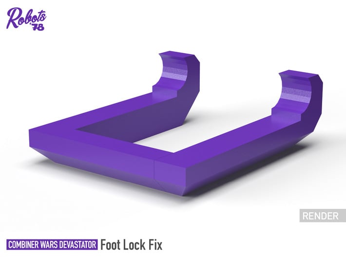 CW/UW Devastator Foot Lock 3d printed 