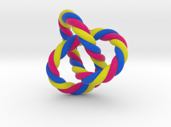 Braided Trefoil Color 3d printed 