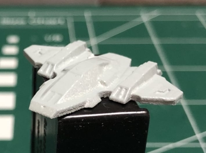 Intrepid Class Aeroshuttle 1/1000 Attack Wing x2 3d printed Without Attack Wing Socket. Smooth FIne Detail Plastic. Painted by Griffworks