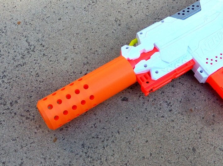 HMP Type I Muzzle (150mm) for Nerf Modulus 3d printed