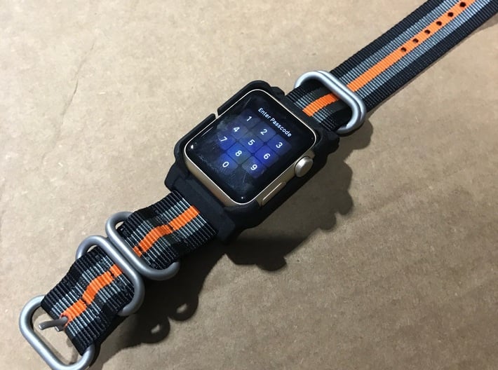 Apple Watch - 38mm for 22mm strap - 3mm opening 3d printed 