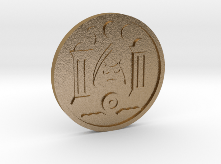 The High Priestess Coin 3d printed 