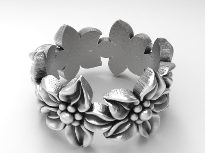 Flower Ring Size 7 3d printed 