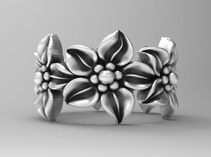 flower band size 6 1/2 3d printed 