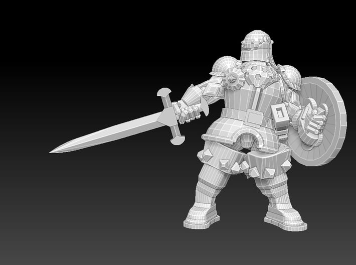 Character Series: Brigand Captain 3d printed 