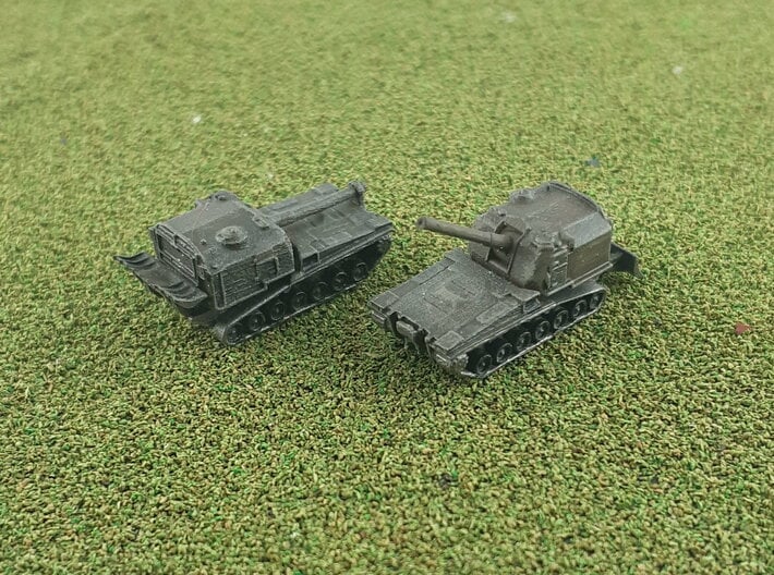 M53 155mm / M55 203mm Howitzer 1/285 6mm 3d printed 
