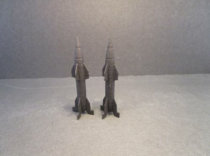 1/144 set of two Wasserfall German rockets 3d printed 