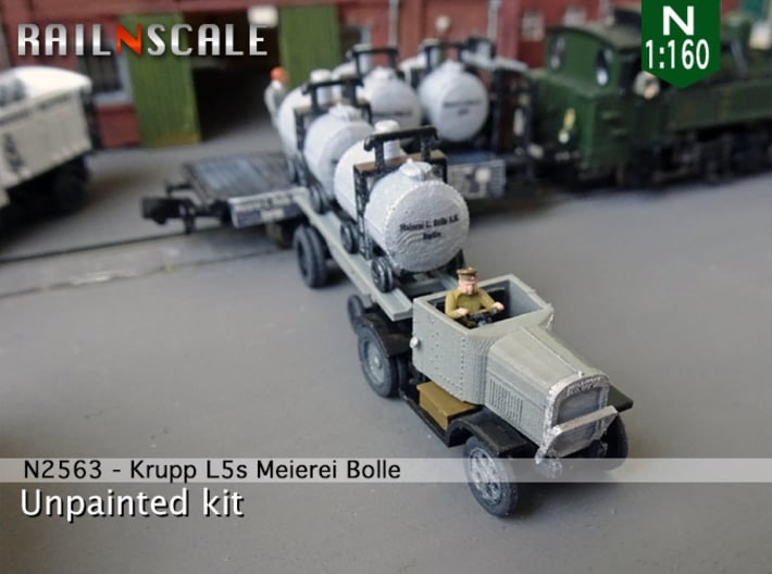 Krupp L5s  Meierei C. Bolle (N 1:160) 3d printed 