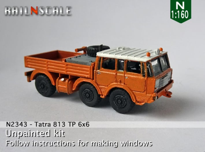 Tatra 813 TP 6x6 (N 1:160) 3d printed 