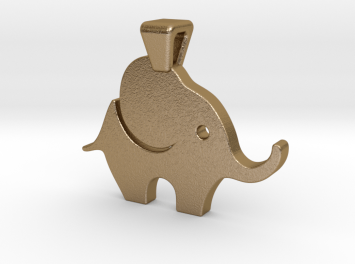 Baby Elephant Pendant 3d printed
