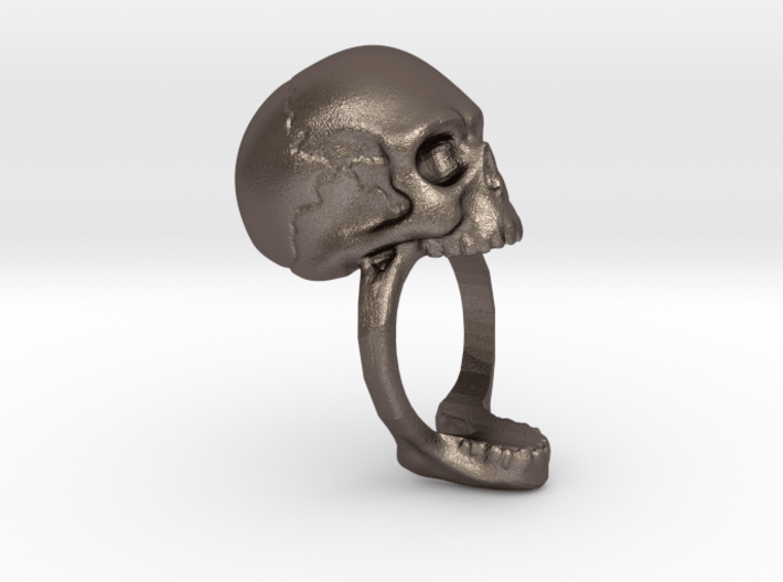 Skull Ring (size 12) 21,3mm 3d printed 