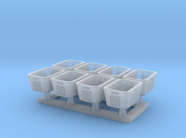 Laundry Basket 01. 1:48 Scale 3d printed 