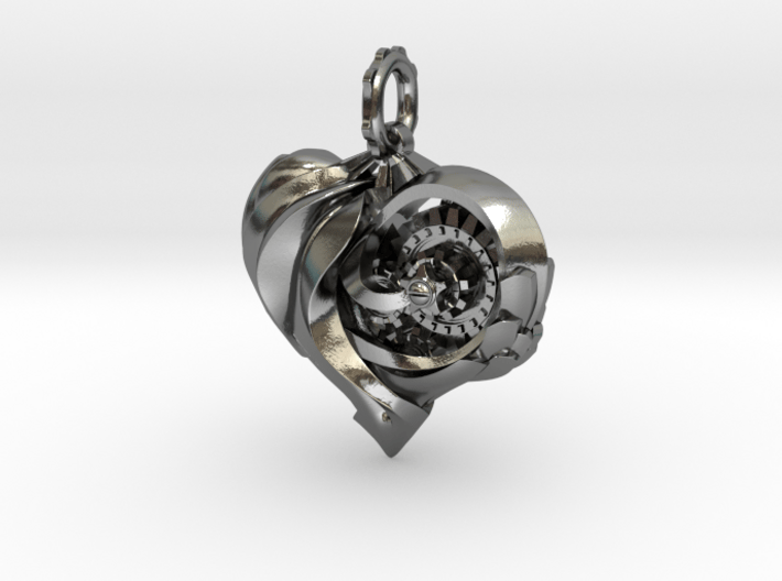 Inner workings Mech-Organic Heart 3d printed 