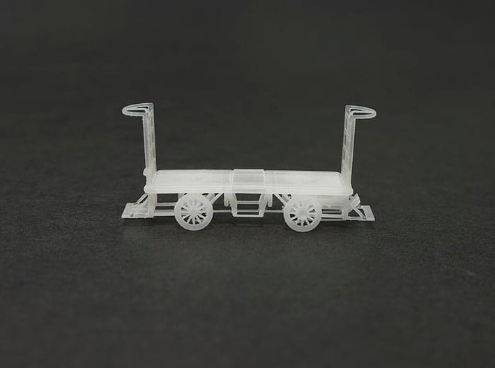 HO Scale (1/87) - Electric Baggage Cart 3d printed Unpainted FUD Print, detail is clearer when primed/painted.