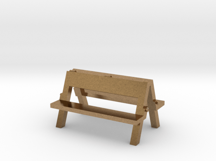 Carnival portable bench (single) 1:87 (H0 scale) 3d printed 