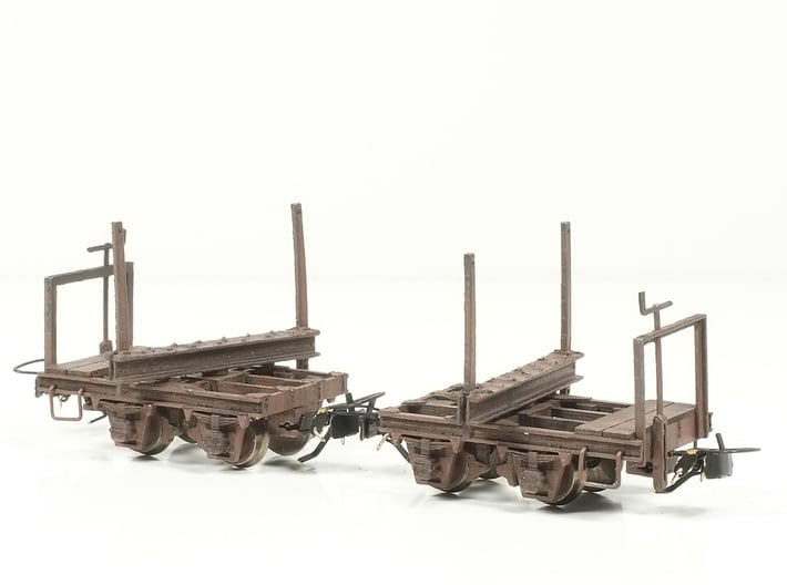 H0e - Log Car (pair) - CFF 3d printed 