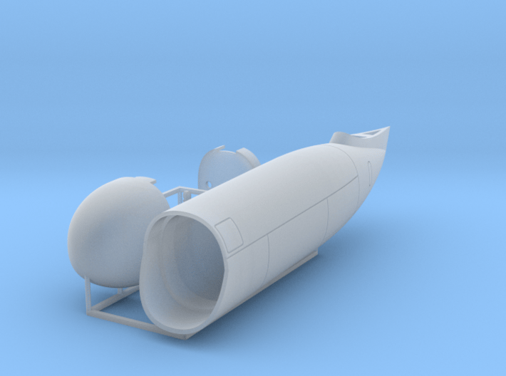 F-82G Twin Mustang detailed radar pod, 1/48 3d printed This is how I've packaged the model for printing