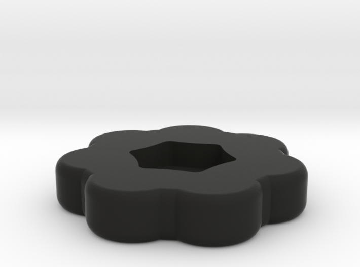 Thumbwheel for 4 inch hexagonal screws 3d printed 