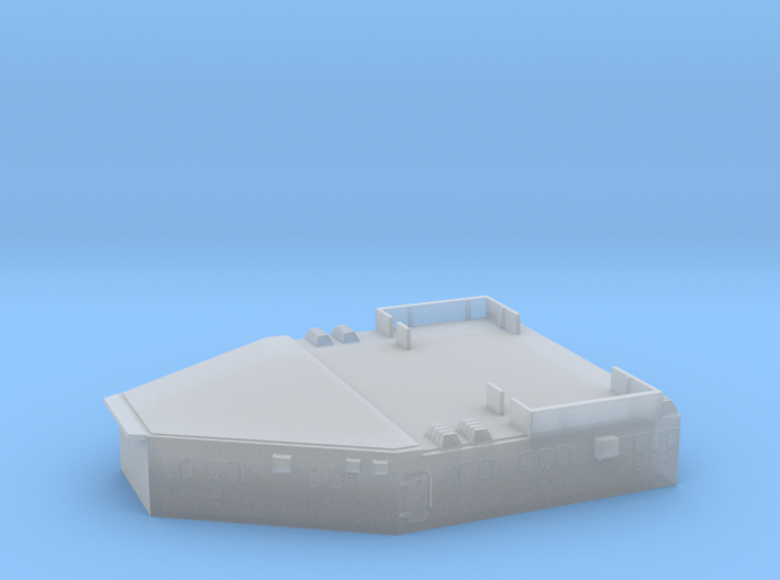 1/350 DKM Scharnhorst Aft Superstructure Deck 3d printed 