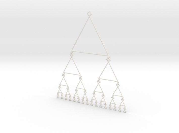 Binary tree mobile (level 5) 3d printed 