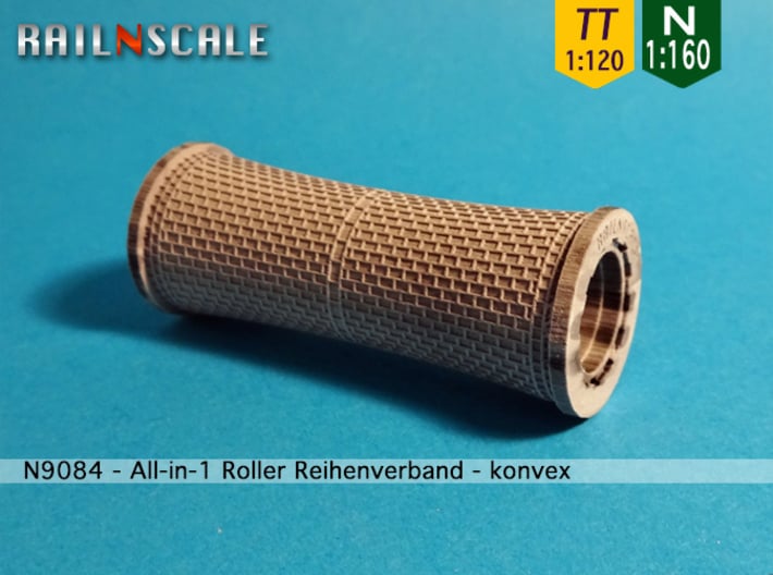 All-in-1 Roller Reihenverband - konvex (N - TT) 3d printed 