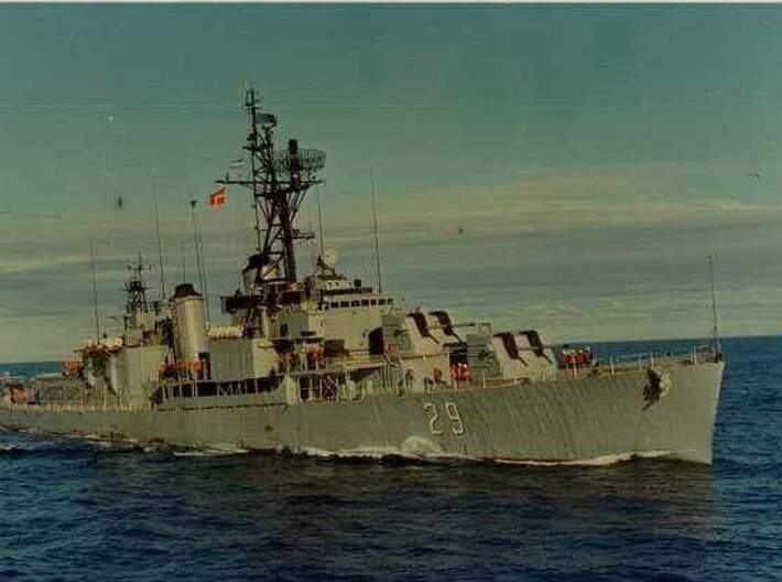 Nameplate ARA Piedrabuena 3d printed Allen M. Sumner class destroyer ARA Piedrabuena.