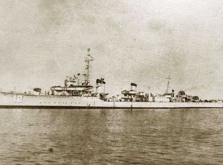 Nameplate Tan Yang 丹陽 3d printed Kagero class destroyer Tan Yang, ex-Yukikaze.