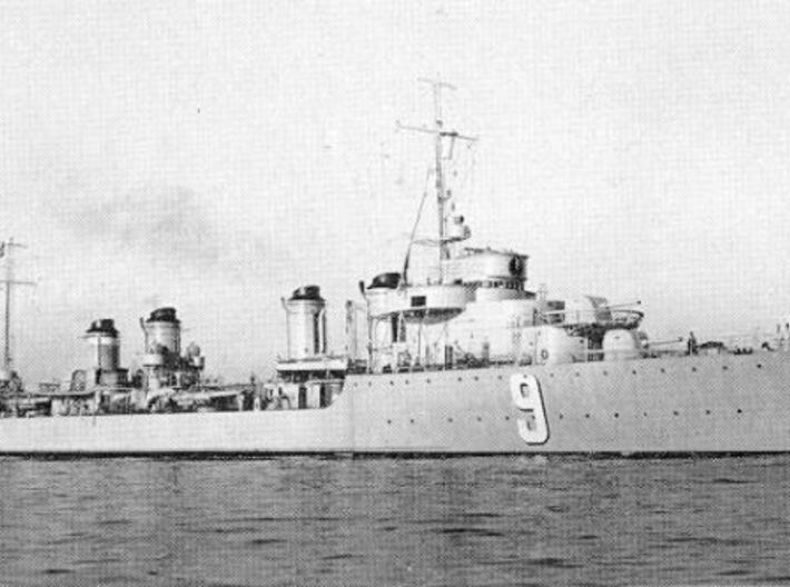 Nameplate Kersaint 3d printed Vauquelin class destroyer Kersaint.