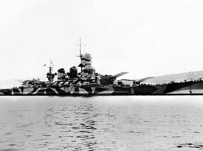 Nameplate Roma (10 cm) 3d printed Littorio class battleship Roma.