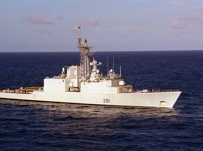 Nameplate HMCS Huron 3d printed Iroquois class destroyer HMCS Huron.