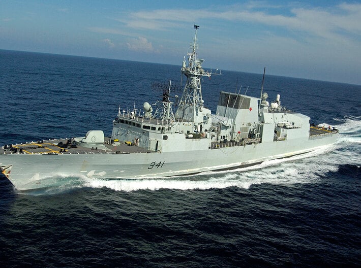 Nameplate HMCS Ottawa 3d printed Halifax class frigate HMCS Ottawa.