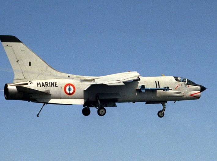 Nameplate F-8E(FN) Crusader 3d printed