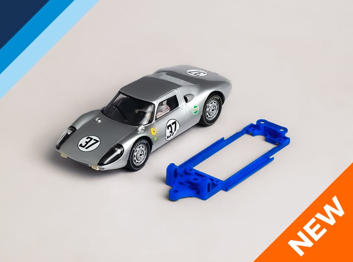1/32 MRRC Porsche 904 GTS Chassis for Slot.it pod 3d printed Chassis compatible with MRRC Porsche 904 body (not included)