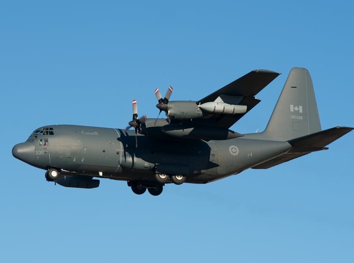 Nameplate CC-130H Hercules 3d printed Photo: Royal Canadian Air Force.