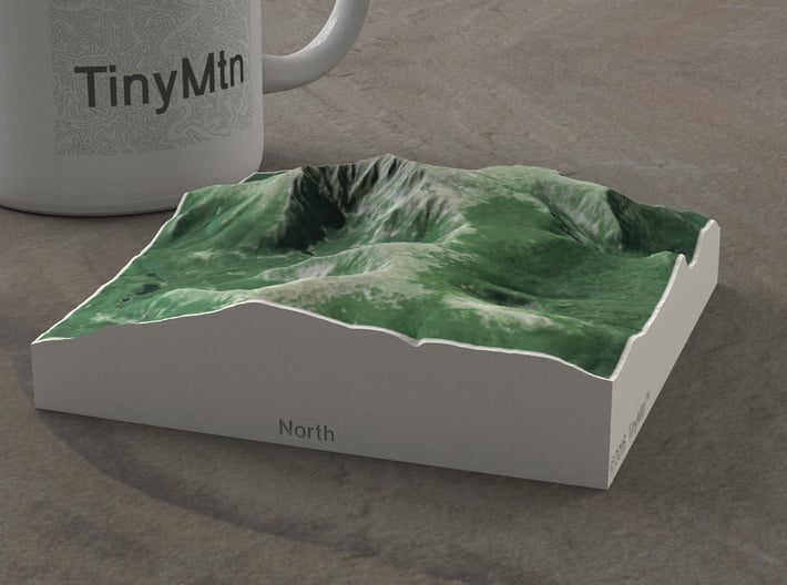 Mt. Katahdin, Maine, USA, 1:50000 Explorer 3d printed 