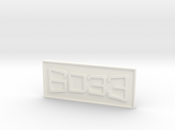 CNO&TP As-11 #6033 3/4" Scale Number Plate 3d printed 