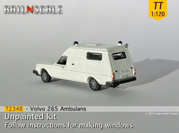 Volvo 265 Ambulans (TT 1:120) 3d printed 