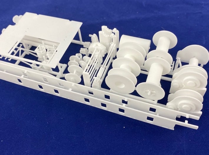 Skandi Saigon, Details 1 of 2 (1:200, RC) 3d printed parts as they come printed