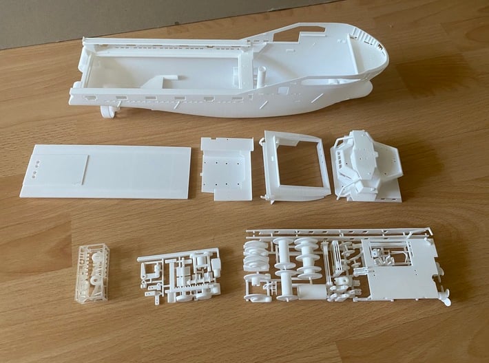 Skandi Saigon, Details 1 of 2 (1:200, RC) 3d printed all printed parts for complete model
