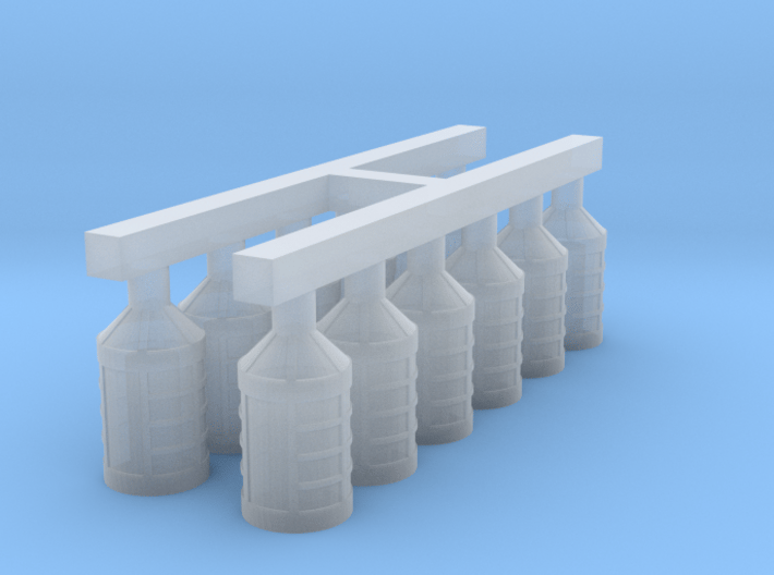 1/96 Lanterns for 18th and 19th Century Ships 3d printed 