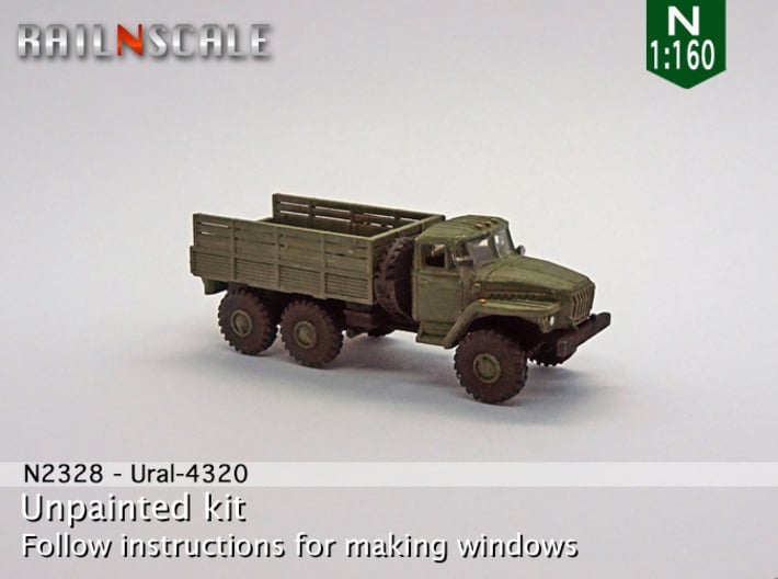 Ural-4320 Pritsche (N 1:160) 3d printed 