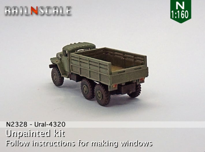 Ural-4320 Pritsche (N 1:160) 3d printed 