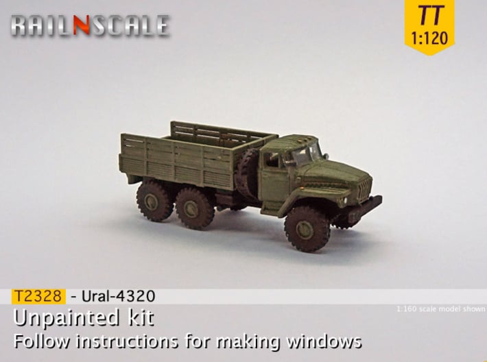 Ural-4320 Pritsche (TT 1:120) 3d printed