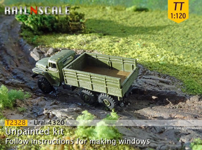Ural-4320 Pritsche (TT 1:120) 3d printed 