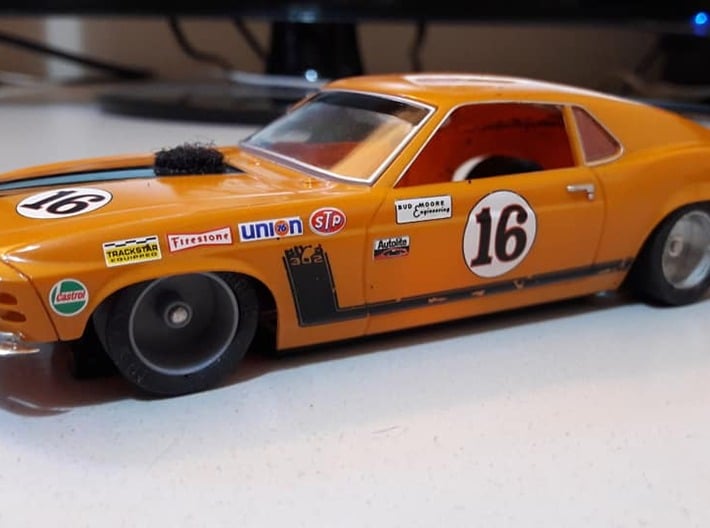Chassis for Scalextric Mustang (C2436 or similar) 3d printed 