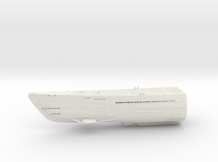 1/100 Uboot Hull Fore Part IXC U-505 3d printed 