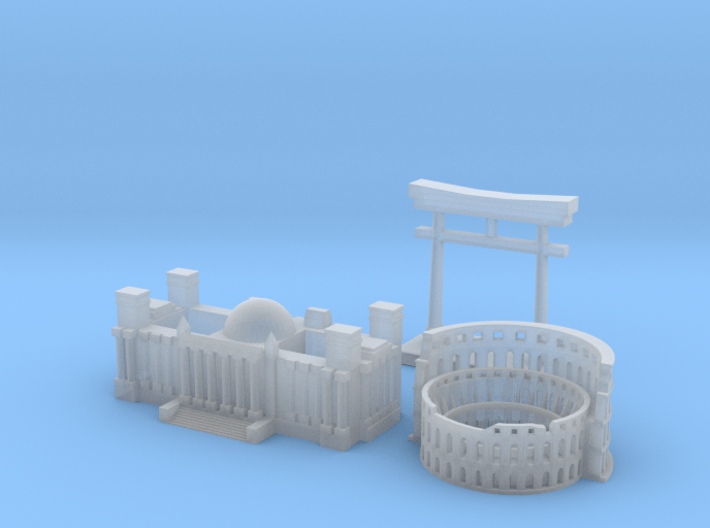 Axis Victory Cities 3d printed