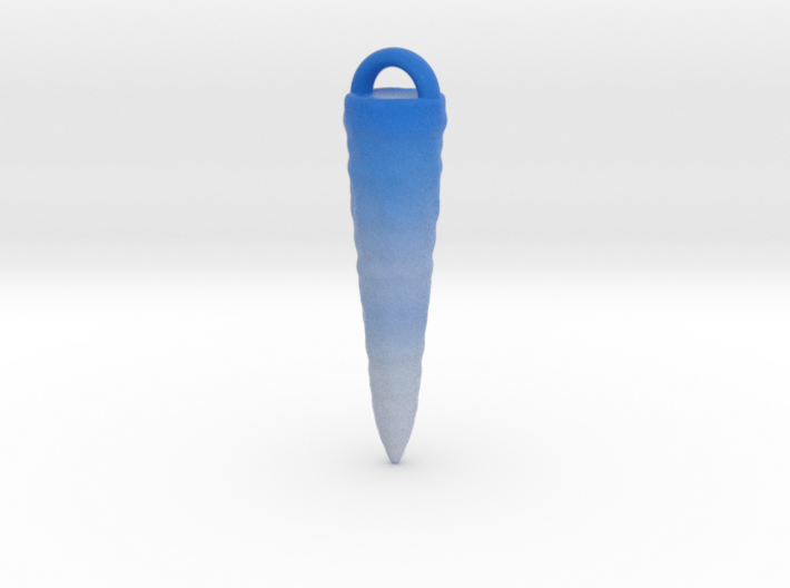 Icicle Pendant Coloured 3d printed